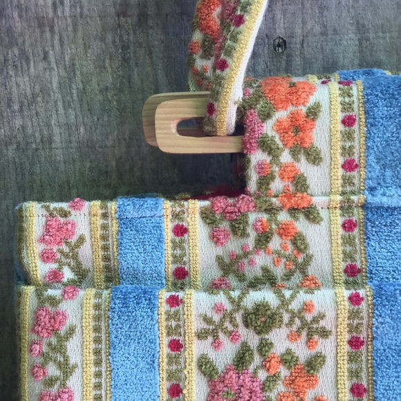 Handbags - Vintage Carpet Shoulder/ Bag Flowers Adjustable Yo